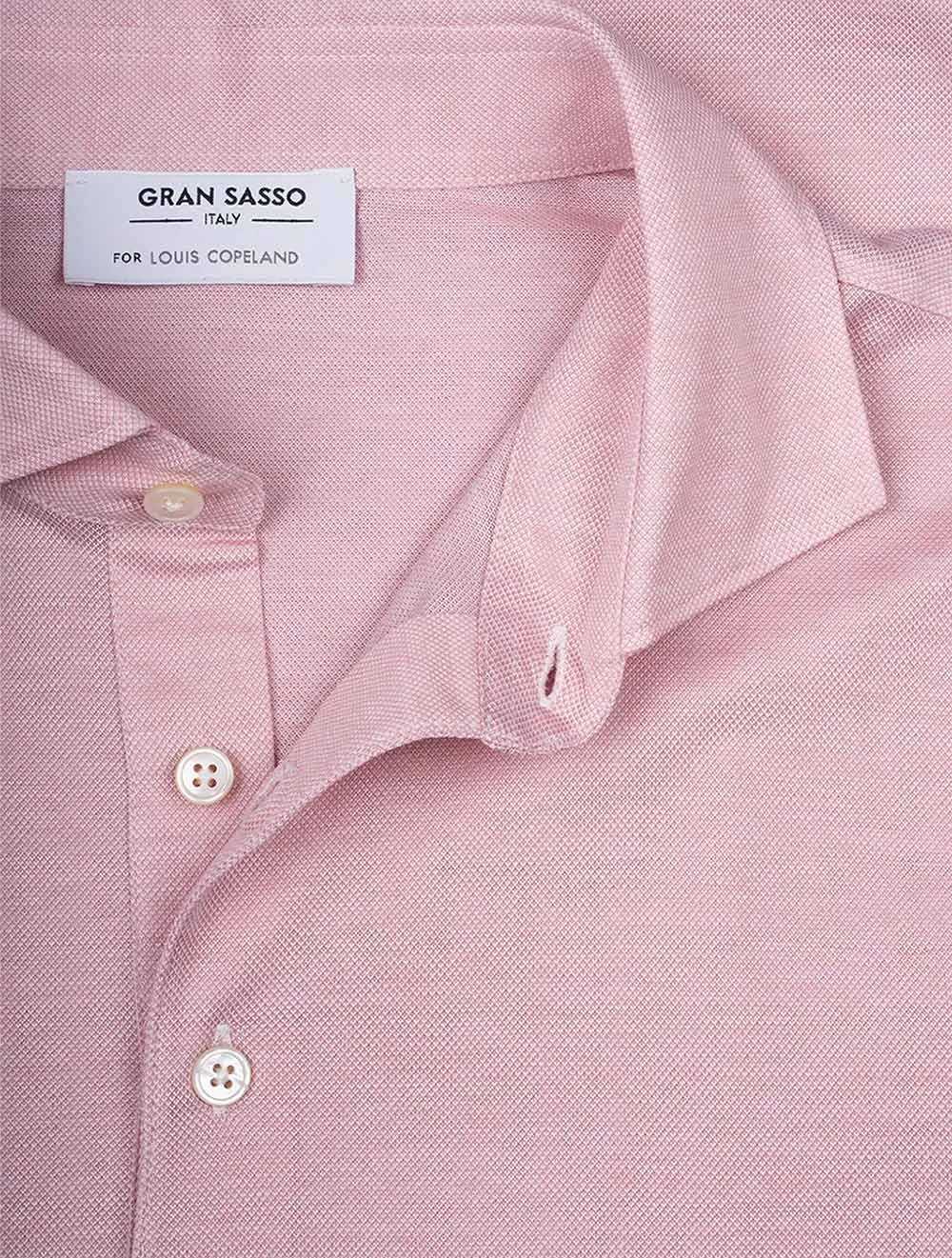 3 Button Polo Shirt Pink