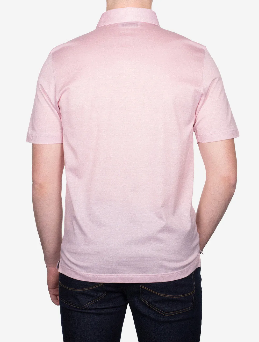 3 Button Polo Shirt Pink