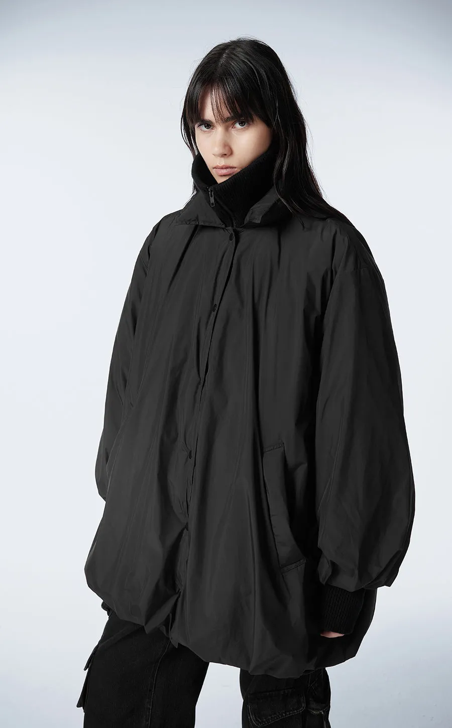 Coat / JNBY Oversize Bud-design Mid-length Down Coat