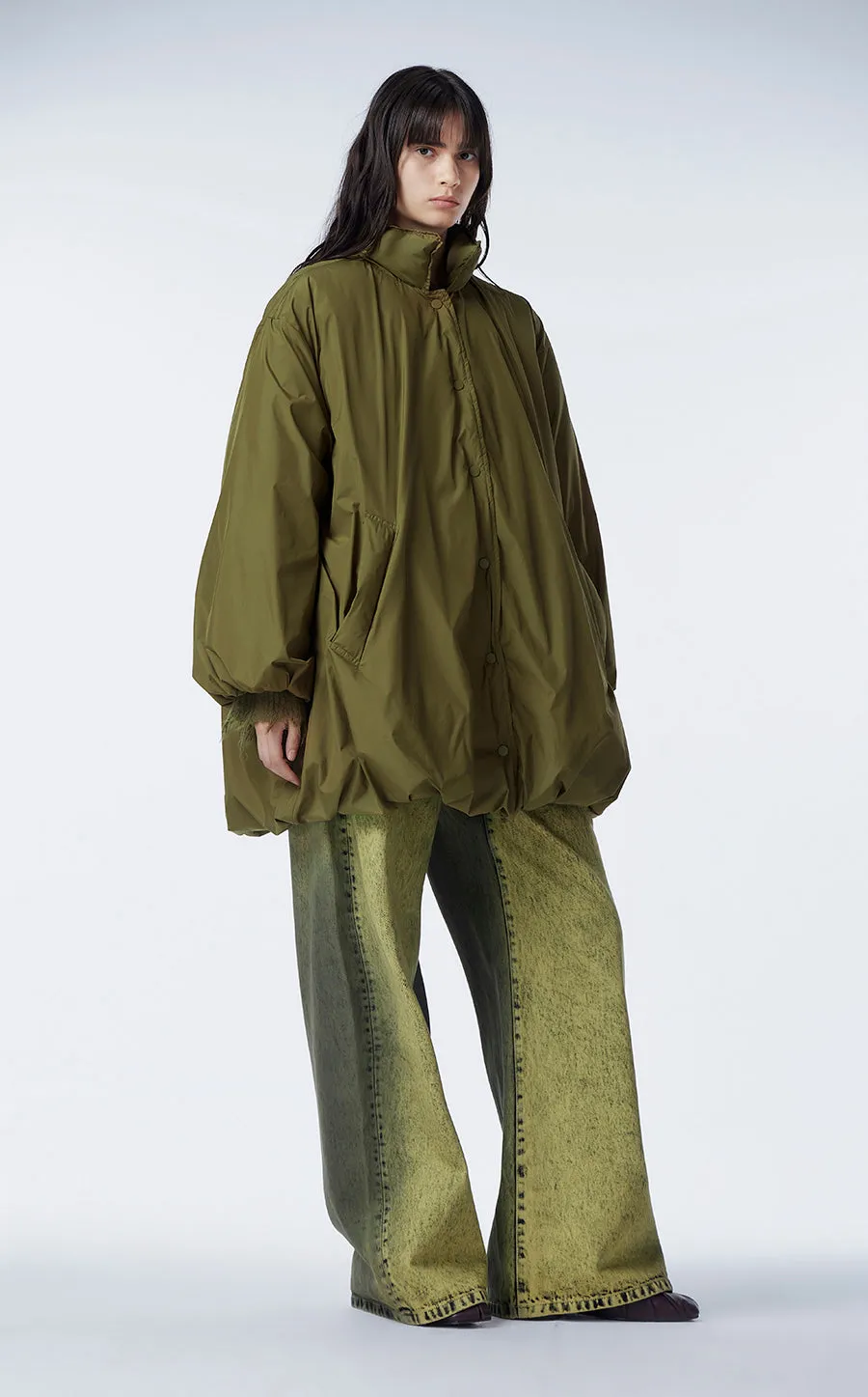 Coat / JNBY Oversize Bud-design Mid-length Down Coat