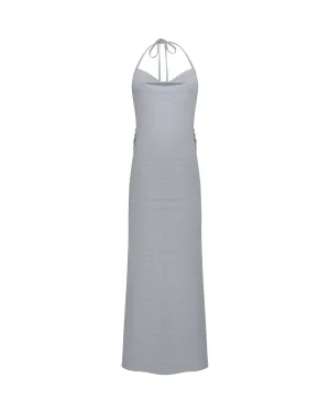 Convertible Slit Halter Dress