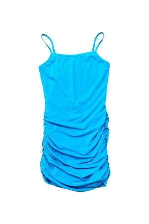 Glitter Ruched Tank Dress