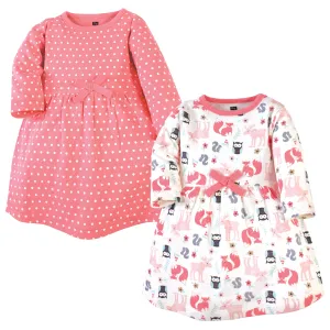 Hudson Baby Cotton Dresses, Forest