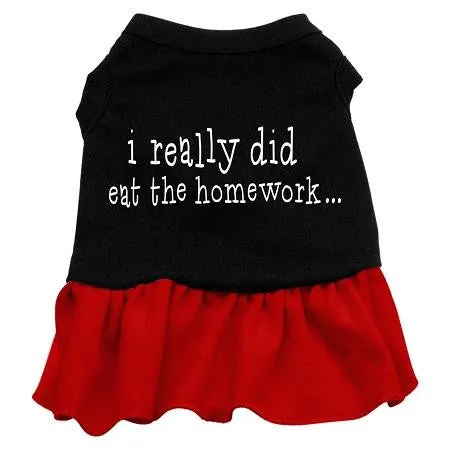 I really did eat the Homework Screen Print Dress Black with Red Sm (10)