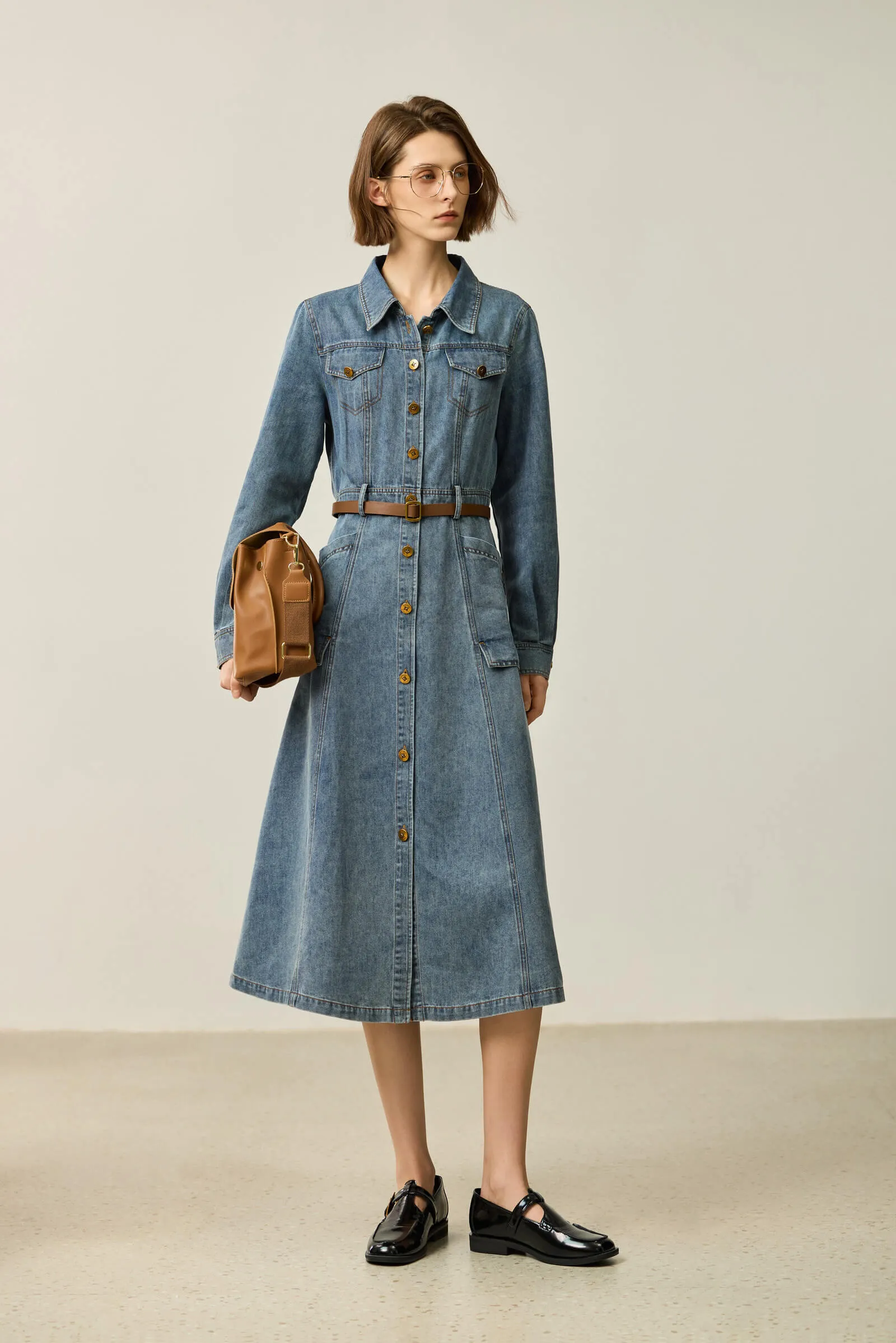 LILY Vintage Denim Dress