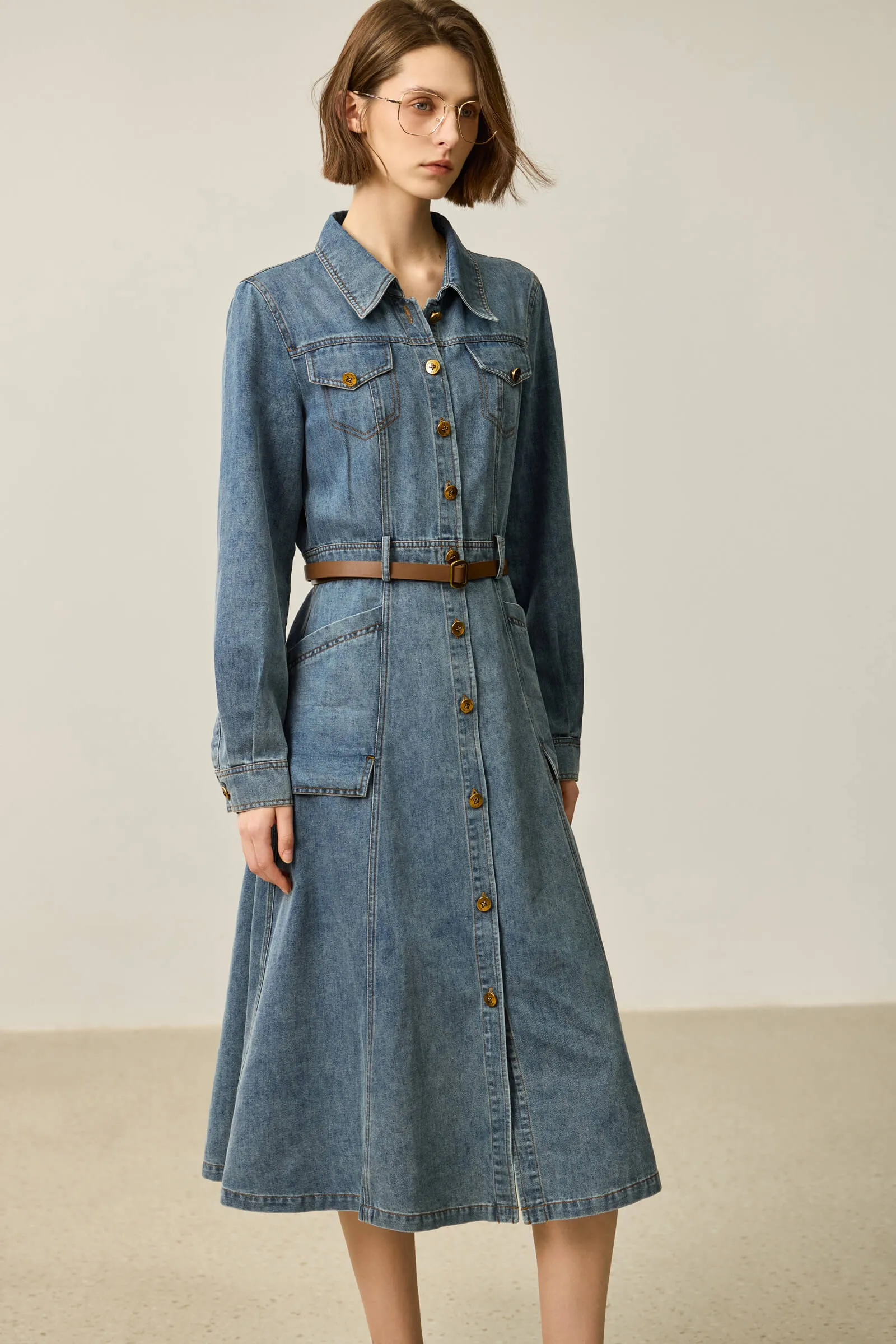 LILY Vintage Denim Dress