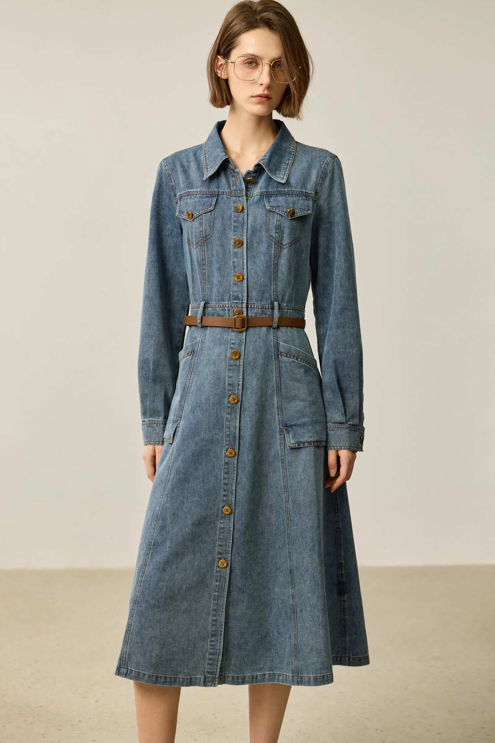 LILY Vintage Denim Dress