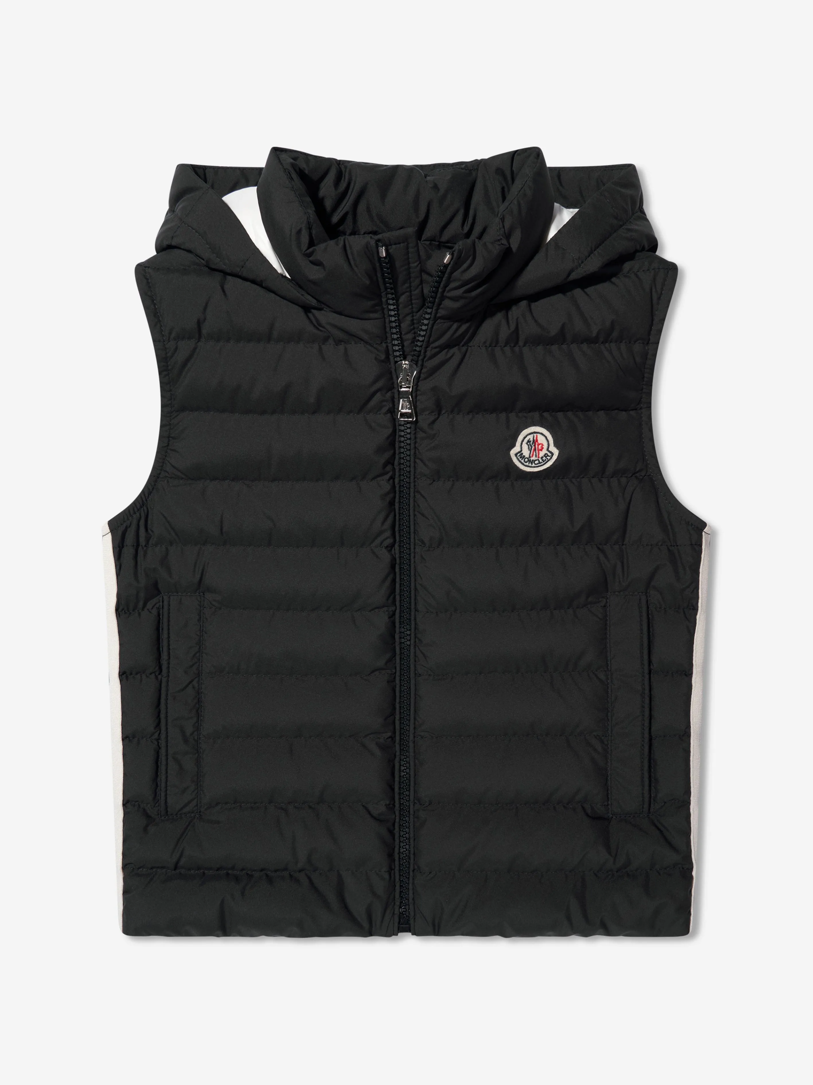 Moncler Enfant Boys Down Padded Kamaria Gilet in Black