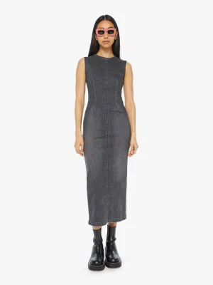 Mother - The Swerve Denim Dress in Up in Smoke