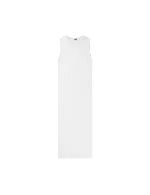 NPS Tank Dress Solid Colour, White