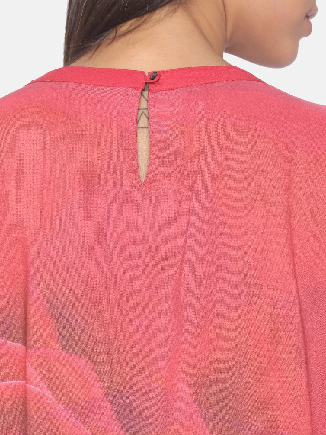 Pink Rose Ombre Casual Kaftan Dress - (Clearance - Final Sale)