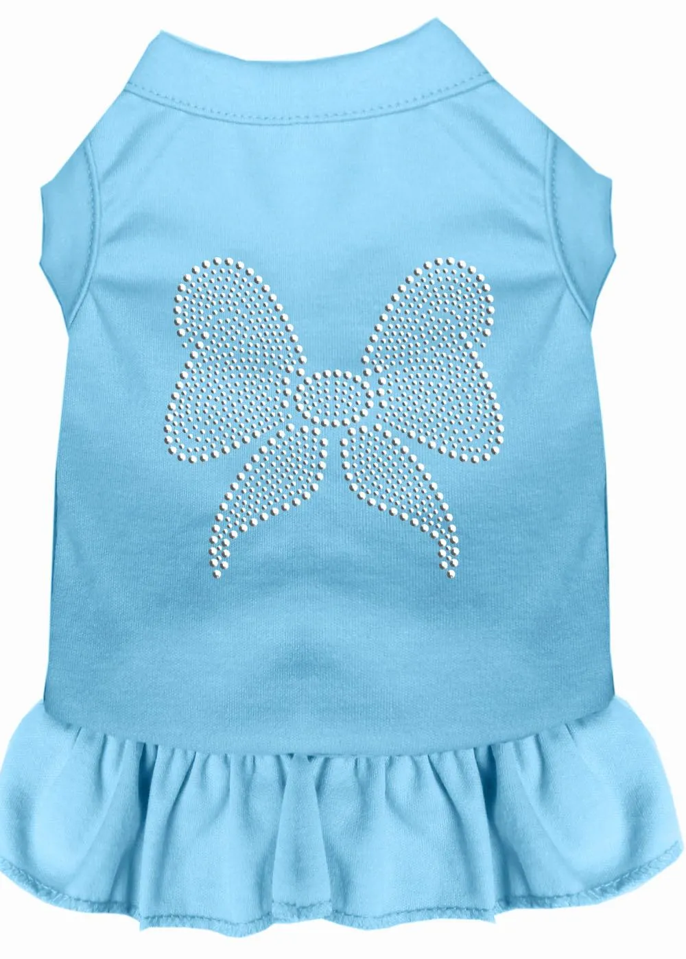 Rhinestone Bow Dress Baby Blue Sm (10)