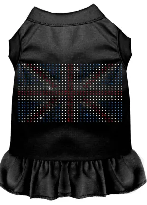 Rhinestone British Flag Dress Black Med (12)