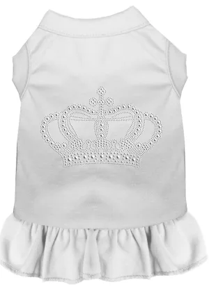 Rhinestone Crown Dress White Sm (10)