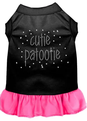 Rhinestone Cutie Patootie Dress Black With Bright Pink Xxxl (20)