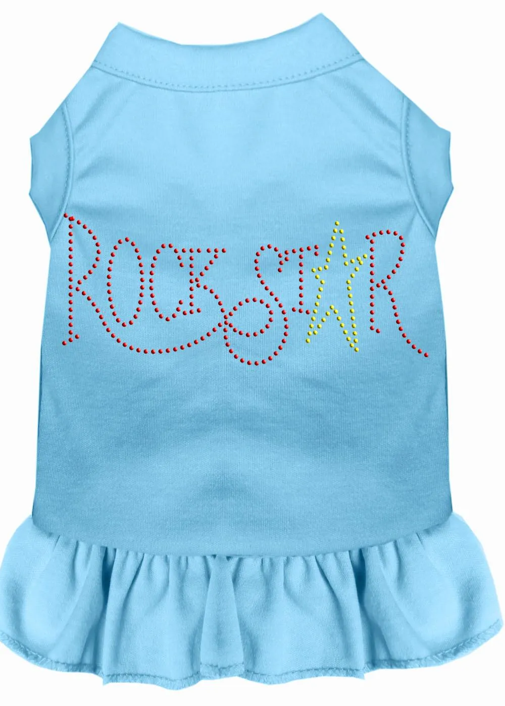 Rhinestone Rockstar Dress Baby Blue Xxl (18)