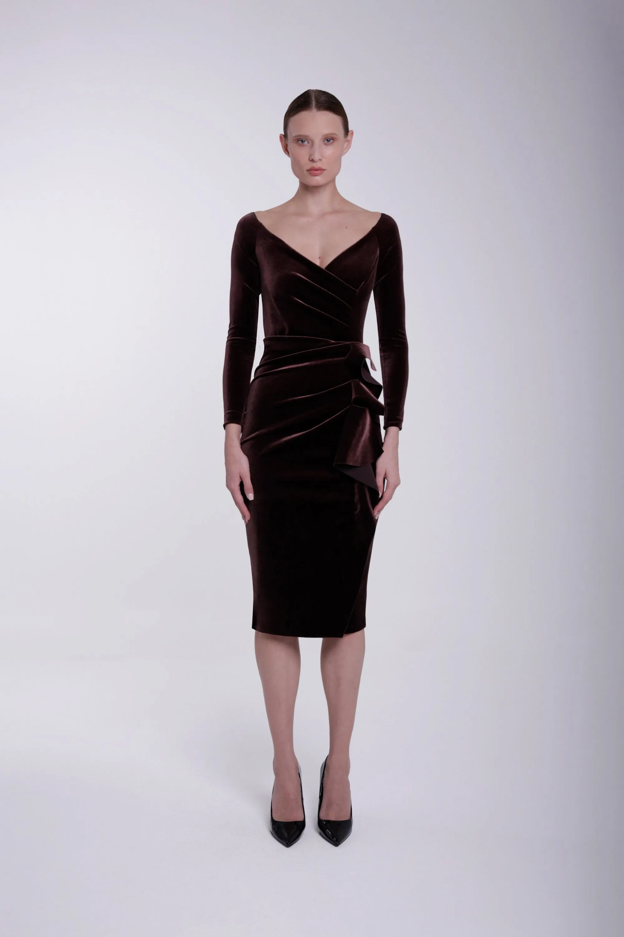 SILVERIA VELVET DRESS