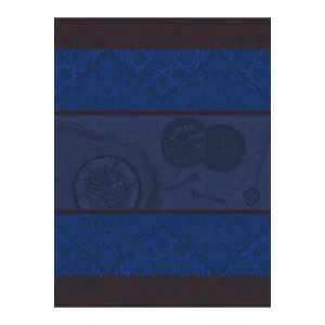 Tsar Blue Tea Towels by Le Jacquard Français