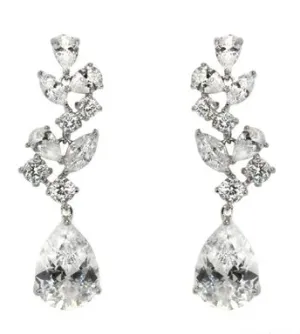 Vivien Vine Inspired Crystal Statement Earrings